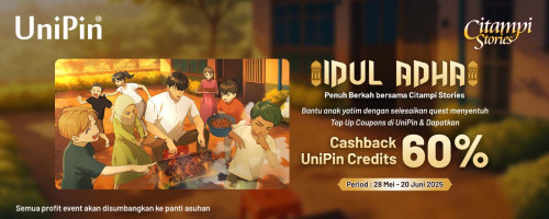 Rayakan Idul Adha bersama Citampi Stories – Top Up Coupon di UniPin & Raih Cashback 60% UniPin Credits